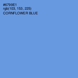 #6799E1 - Cornflower Blue Color Image