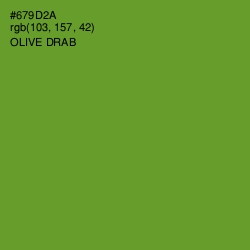 #679D2A - Olive Drab Color Image