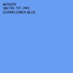 #679DF0 - Cornflower Blue Color Image