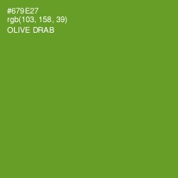 #679E27 - Olive Drab Color Image