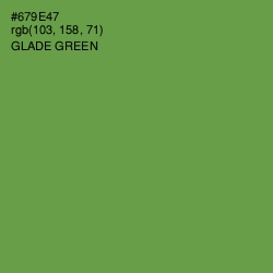 #679E47 - Glade Green Color Image