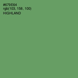 #679E64 - Highland Color Image