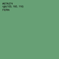 #67A074 - Fern Color Image