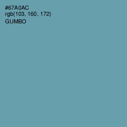 #67A0AC - Gumbo Color Image