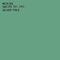 #67A183 - Silver Tree Color Image