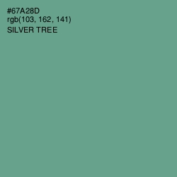 #67A28D - Silver Tree Color Image