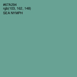 #67A294 - Sea Nymph Color Image