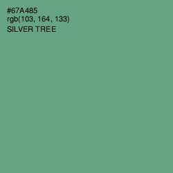 #67A485 - Silver Tree Color Image