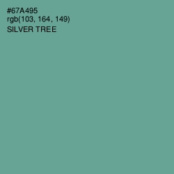 #67A495 - Silver Tree Color Image