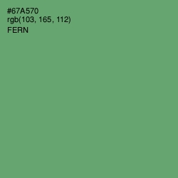 #67A570 - Fern Color Image