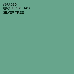 #67A58D - Silver Tree Color Image