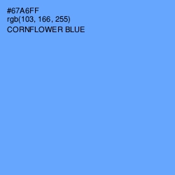 #67A6FF - Cornflower Blue Color Image