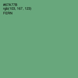 #67A77B - Fern Color Image