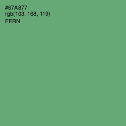 #67A877 - Fern Color Image