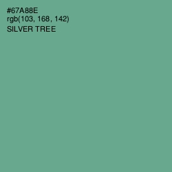 #67A88E - Silver Tree Color Image