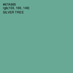 #67A995 - Silver Tree Color Image