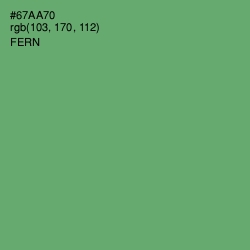 #67AA70 - Fern Color Image