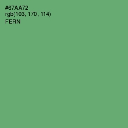 #67AA72 - Fern Color Image