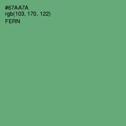 #67AA7A - Fern Color Image