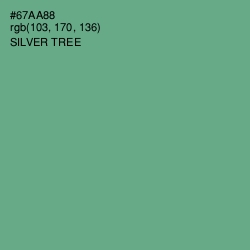 #67AA88 - Silver Tree Color Image
