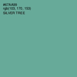 #67AA99 - Silver Tree Color Image