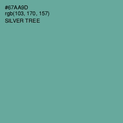 #67AA9D - Silver Tree Color Image
