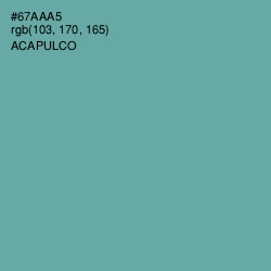 #67AAA5 - Acapulco Color Image
