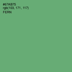 #67AB75 - Fern Color Image