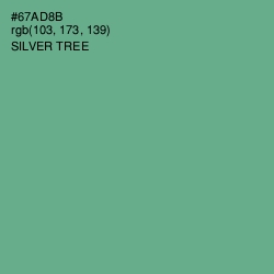 #67AD8B - Silver Tree Color Image