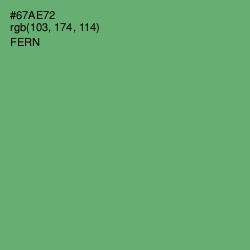 #67AE72 - Fern Color Image
