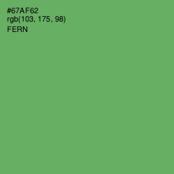 #67AF62 - Fern Color Image