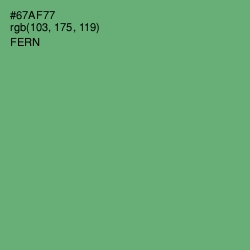 #67AF77 - Fern Color Image