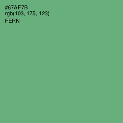 #67AF7B - Fern Color Image