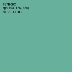 #67B09C - Silver Tree Color Image