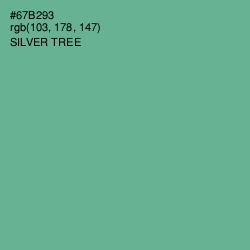 #67B293 - Silver Tree Color Image