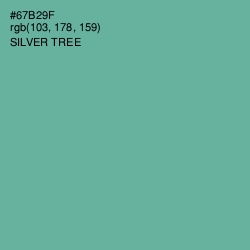 #67B29F - Silver Tree Color Image