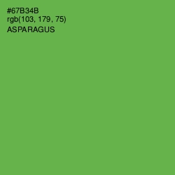 #67B34B - Asparagus Color Image