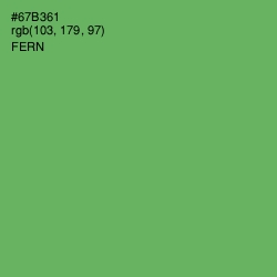 #67B361 - Fern Color Image