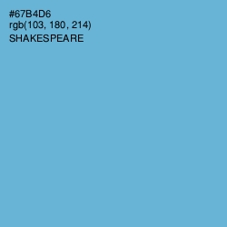 #67B4D6 - Shakespeare Color Image