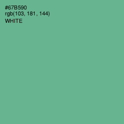#67B590 - Silver Tree Color Image