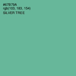 #67B79A - Silver Tree Color Image