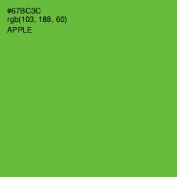 #67BC3C - Apple Color Image