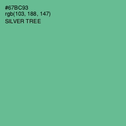 #67BC93 - Silver Tree Color Image