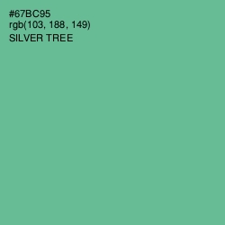 #67BC95 - Silver Tree Color Image