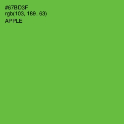 #67BD3F - Apple Color Image