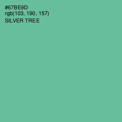 #67BE9D - Silver Tree Color Image