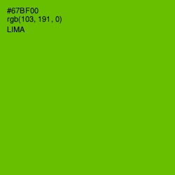 #67BF00 - Lima Color Image