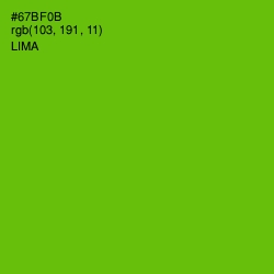 #67BF0B - Lima Color Image