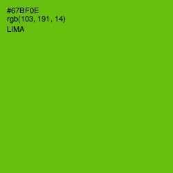 #67BF0E - Lima Color Image