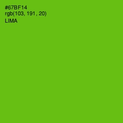 #67BF14 - Lima Color Image